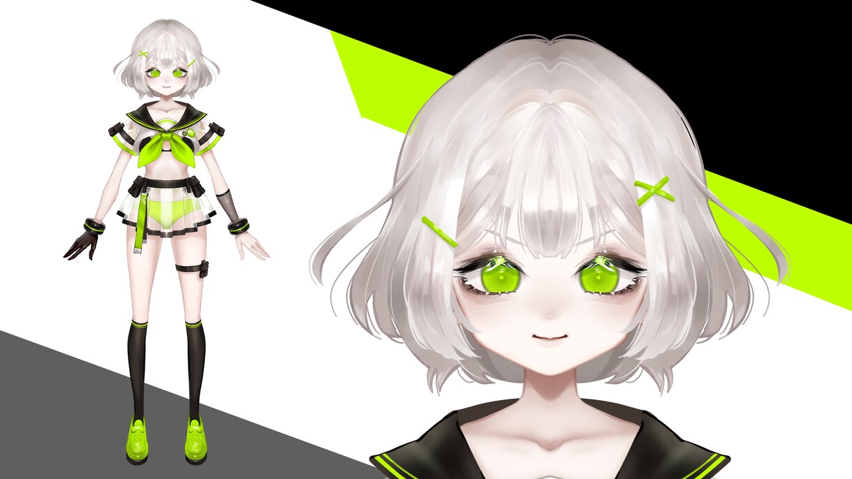 イラストからLive2Dモデリングまで作成します 全身＋表情パターン＋口の動き全部込みで5万円！ イメージ5