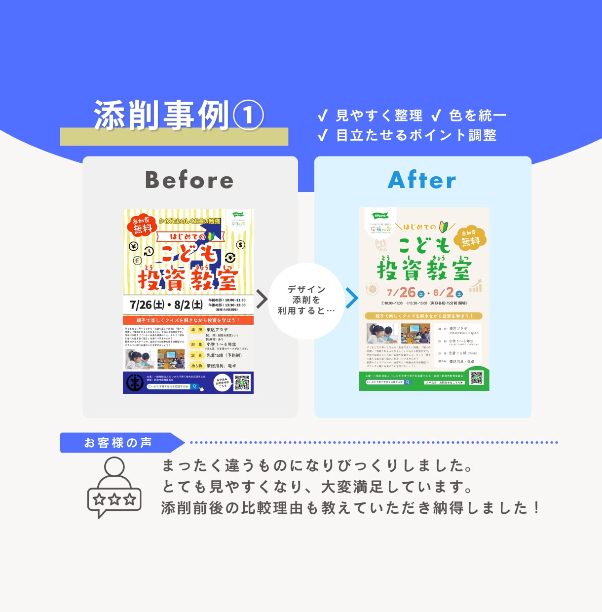 Canvaデザイン添削｜初心者さん向け解説します 見やすく伝わるデザインに改善アドバイスします イメージ8