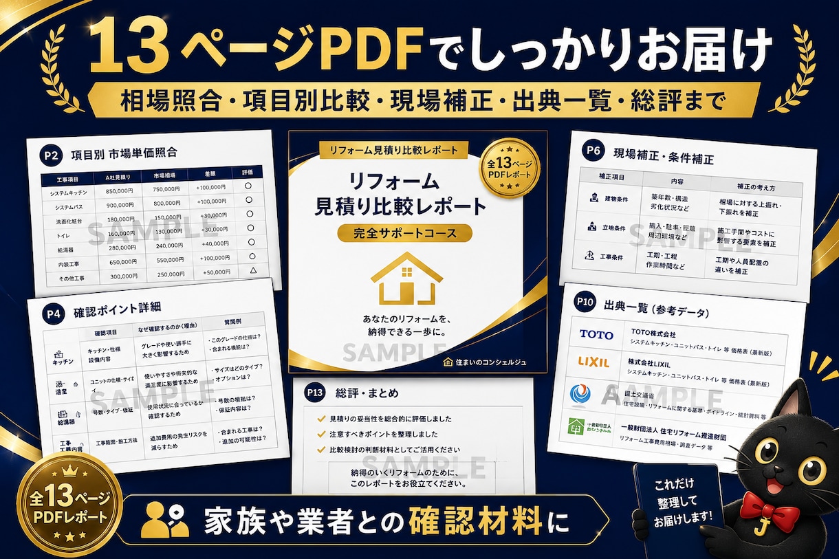 水回りリフォーム見積の対話資料を作成します 【契約前の不安を一緒に整理する完全サポート】 イメージ8