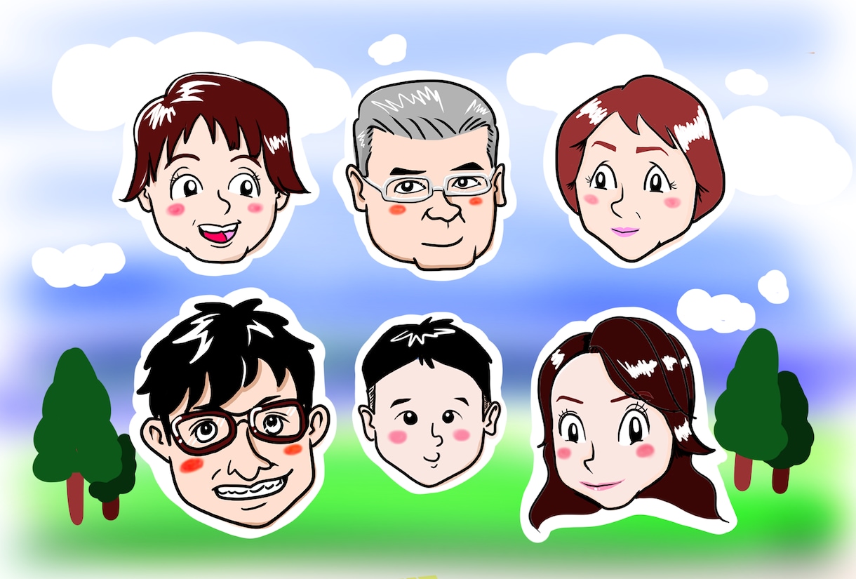 ポップでキャッチーな似顔絵書きます SNS用アイコンやプレゼント用など似顔絵はいかがですか？！ イメージ9