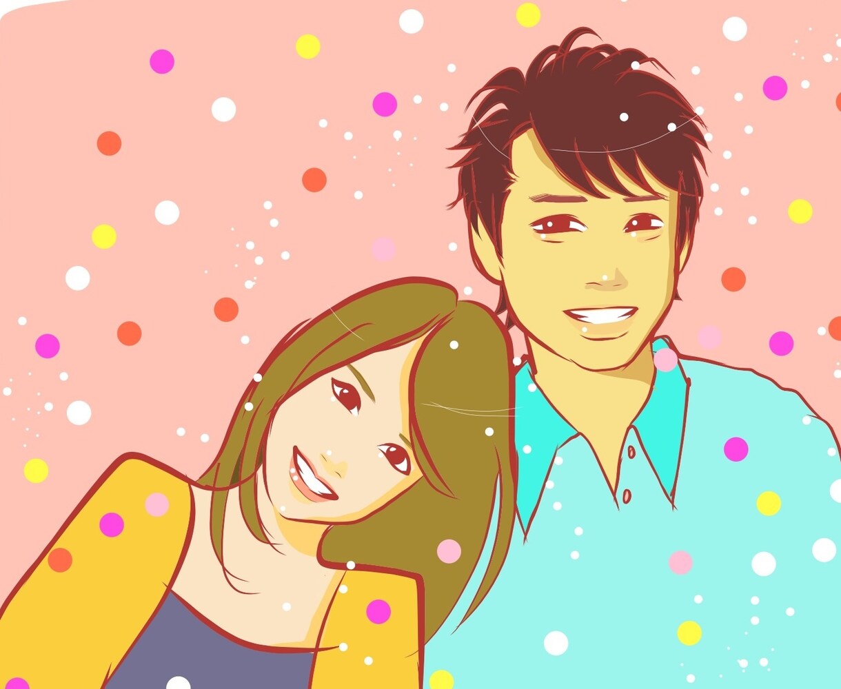 写真をもとに、ipadでPOPな似顔絵を描きます アイコンに、名刺に、プレゼントにどうぞ イメージ3