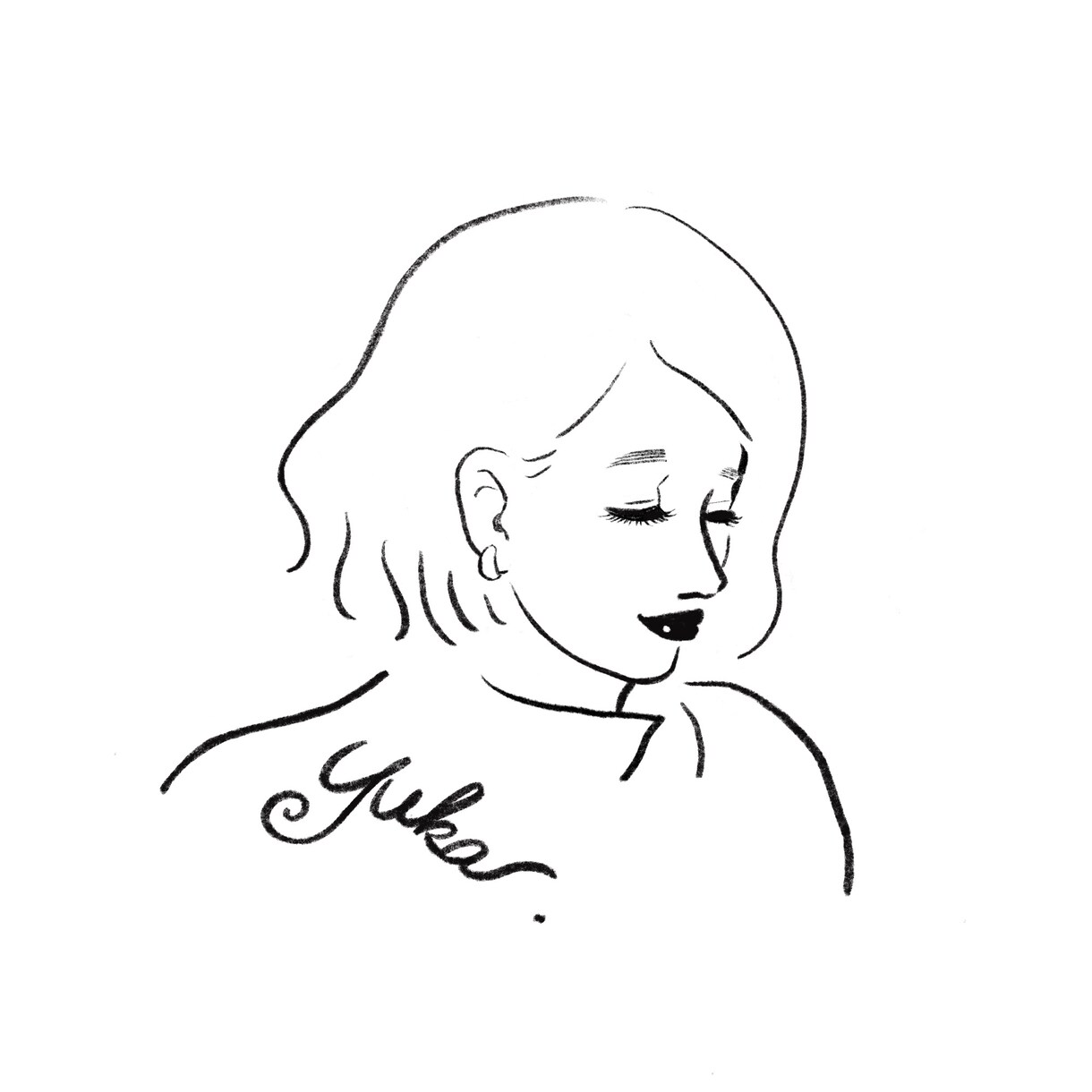 SNSアイコンに◎シンプル線画の似顔絵描きます やさしい線画であなただけの似顔絵を制作します イメージ1