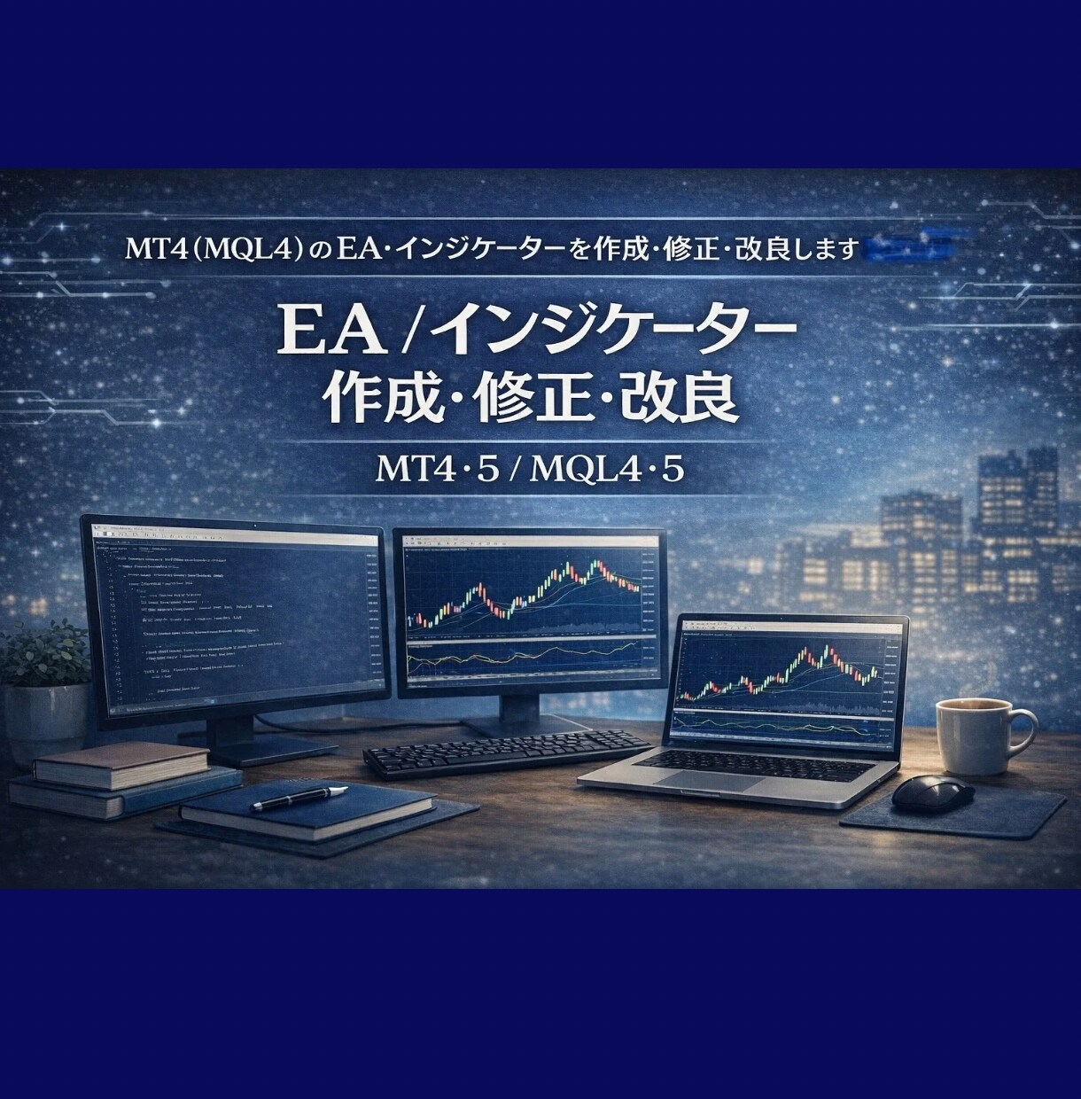 MT4/MT5のEA・インジケーター作成致します アイデアを、動く形へ。検証できるEAインジケータを作ります。 イメージ1