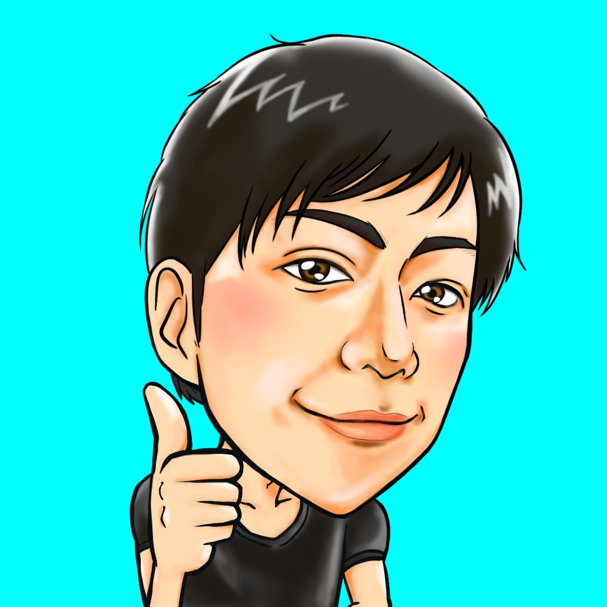 SNSのアイコンに！リアルシンプルな似顔絵描きます 水彩風、漫画風など人気のデジタル画！ビジネス、プレゼントに イメージ8