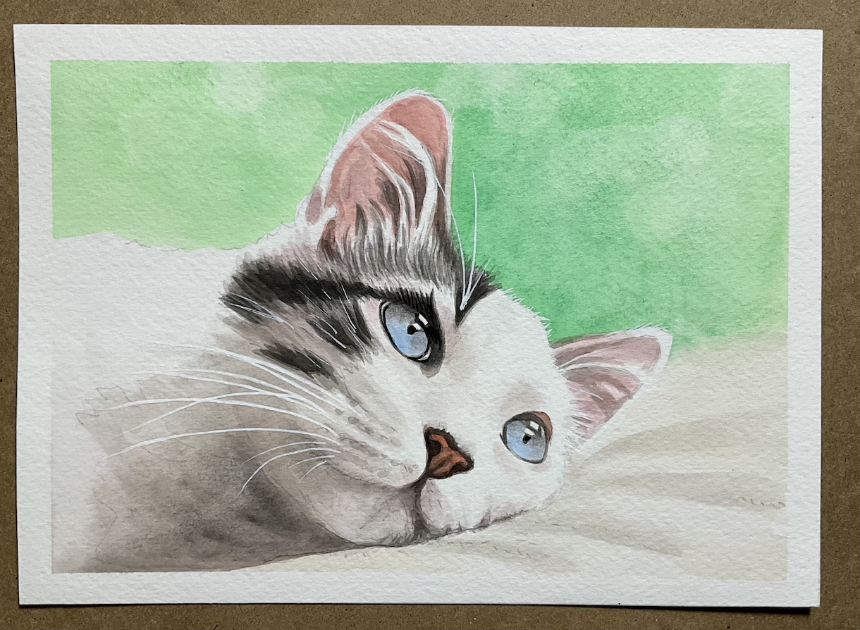 水彩であなたのペットの似顔絵を描きます Ａ5サイズの厚めの水彩紙にペットの似顔絵をリアルに描きます。 イメージ10