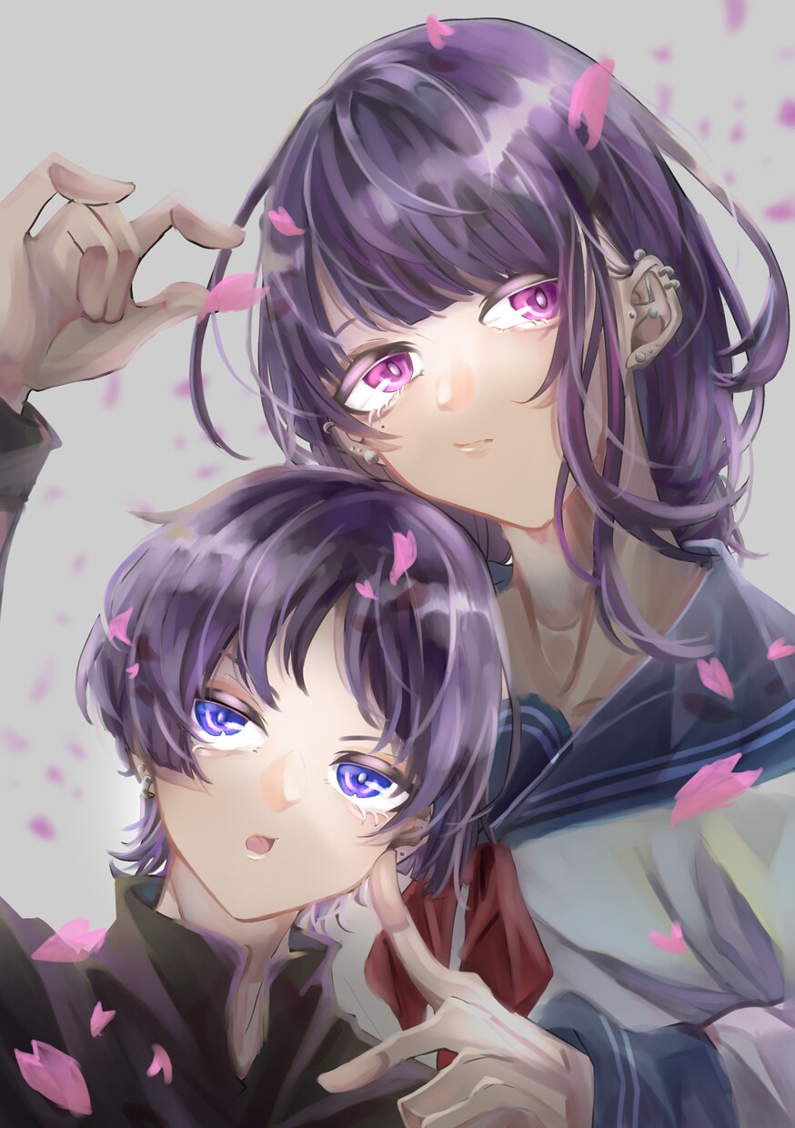 仄暗くてかわいいイラスト描きます アイコン・サムネイル・MVイラスト、どんな雰囲気でも描きます イメージ3