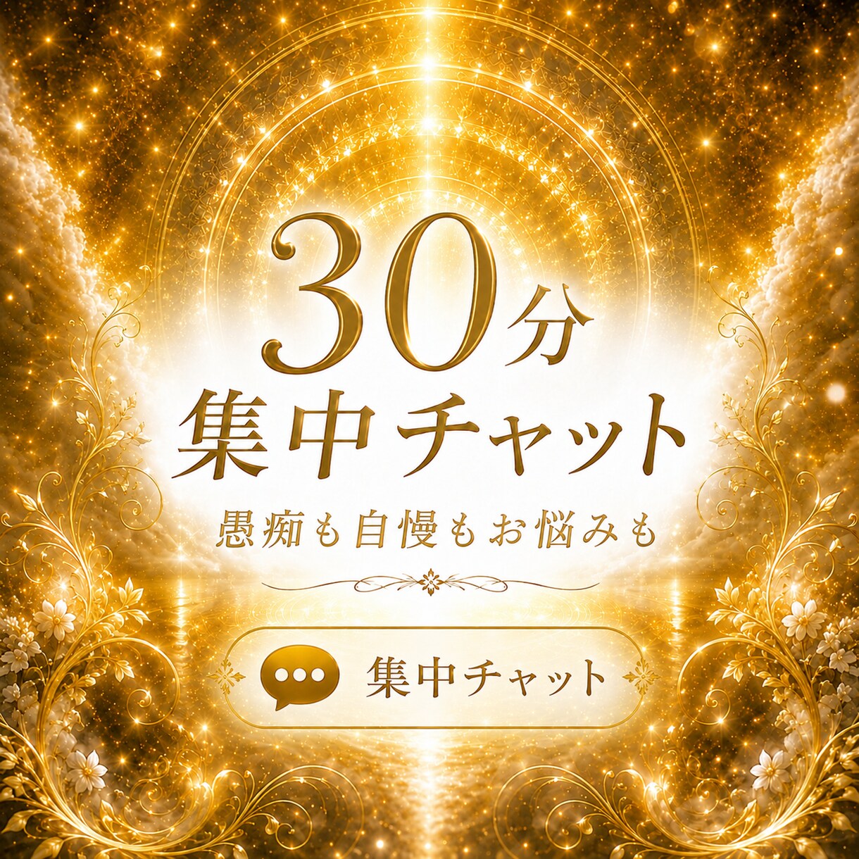 サクッと愚痴も自慢も何気ないことも！お話聴きます ３０分集中チャット☆隙間時間や暇な時、気軽にお話しよ♪ イメージ1