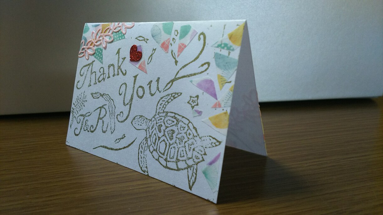 結婚式の席札を作ります ゴム版に彫刻刀で彫り、世界に1つだけの席札を作ります。 イメージ2