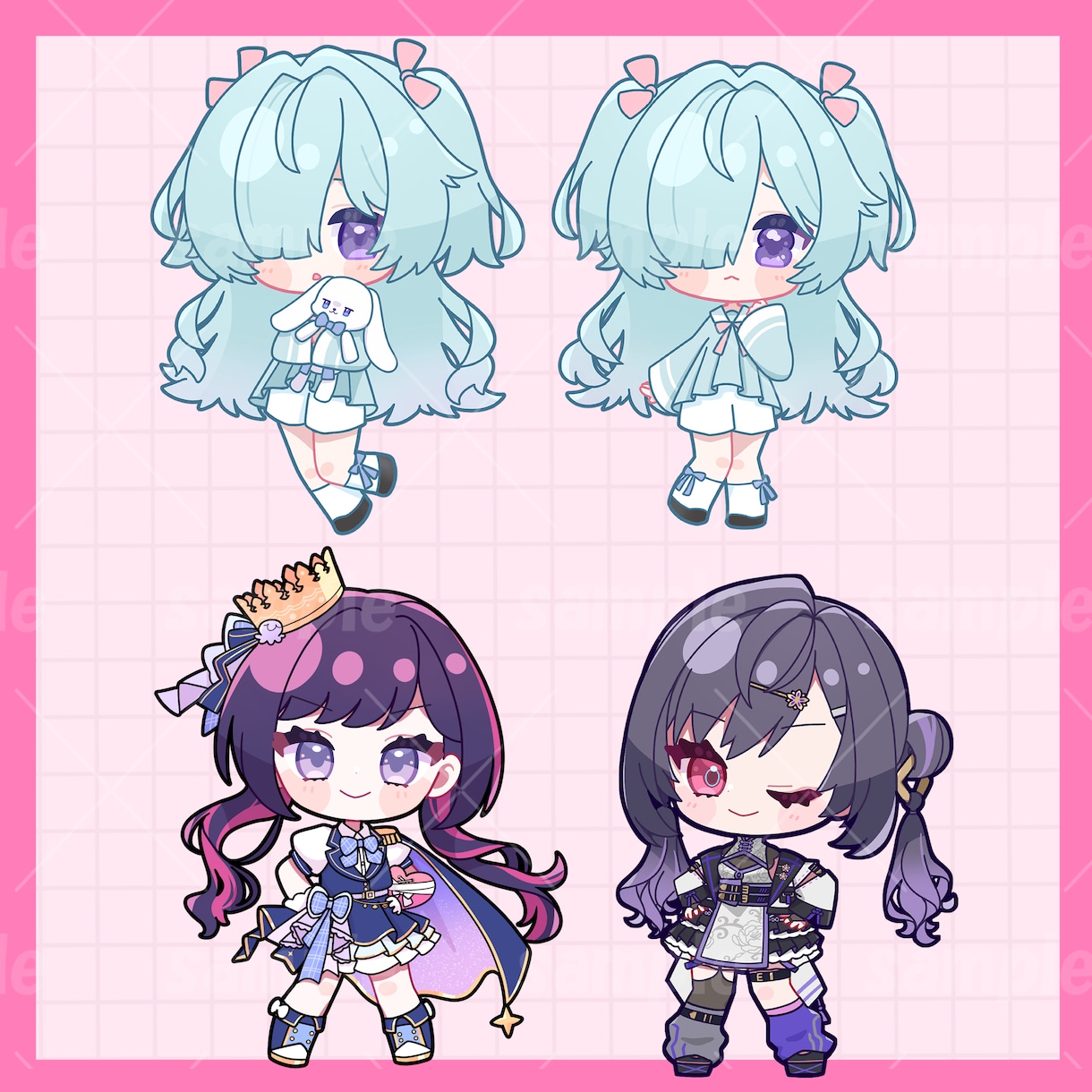 ポップで可愛いミニキャラ描きます 最短納品7日！幅広く使いやすい可愛いミニキャラです イメージ8