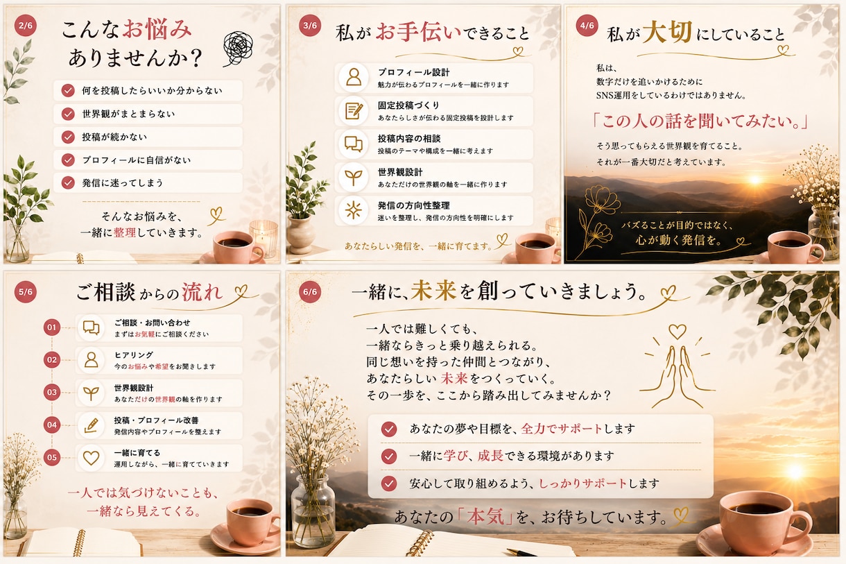 世界観が伝わるThreads・SNS運用をします あなたらしさが伝わるSNSを一緒に育てます イメージ2
