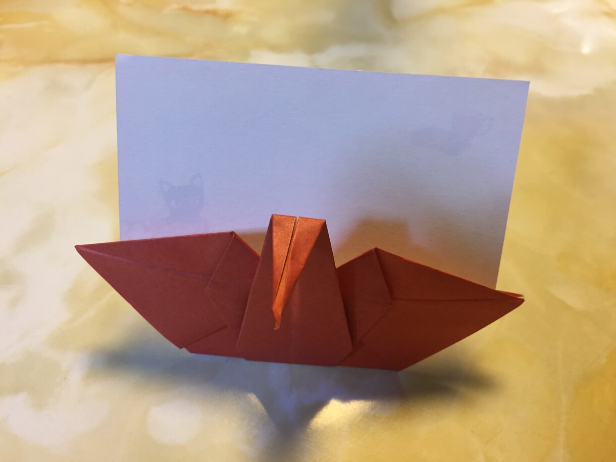 折り紙のお祝い席札、鶴のポチ袋作ります 席札でテーブルを華やかに！一工夫あるポチ袋を作ります！ イメージ5