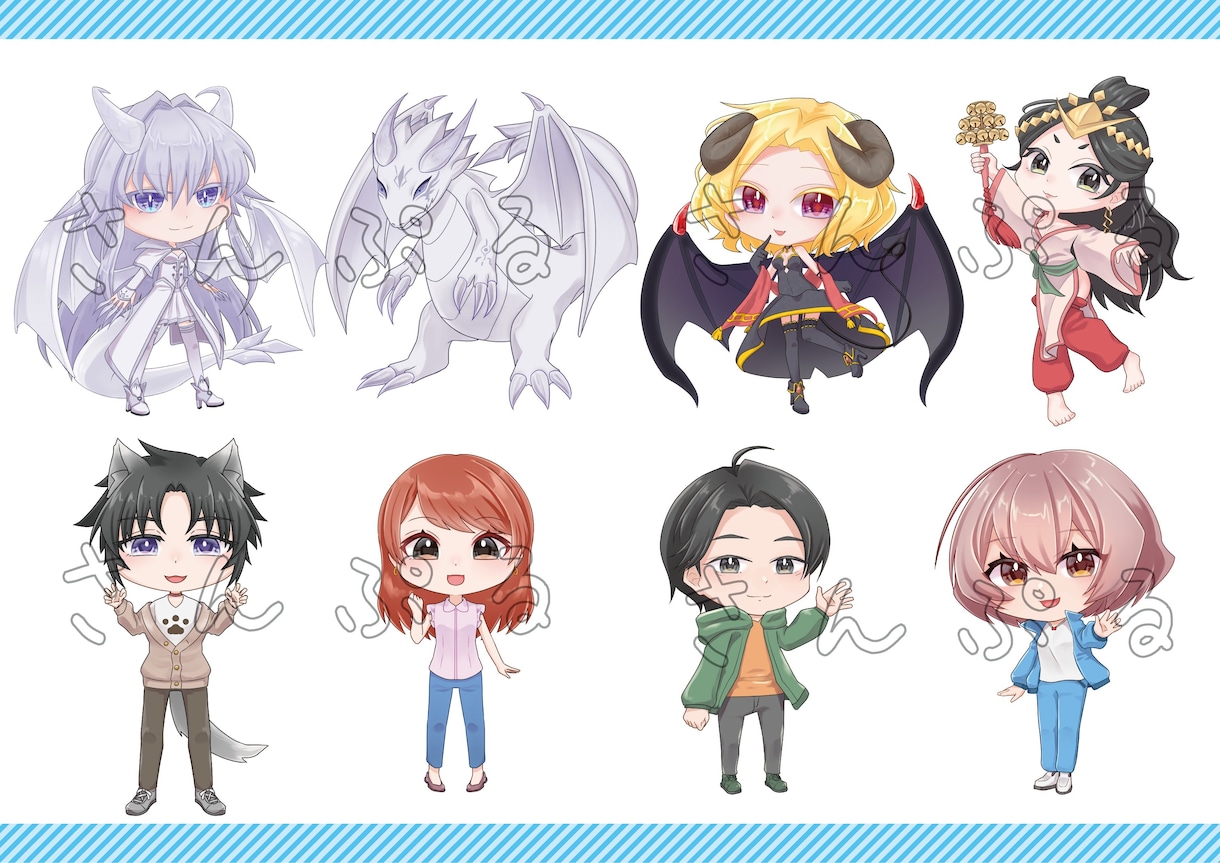 著作権譲渡込み】デフォルメキャラ承ります 商用OK！お気軽にご相談ください！ イメージ3
