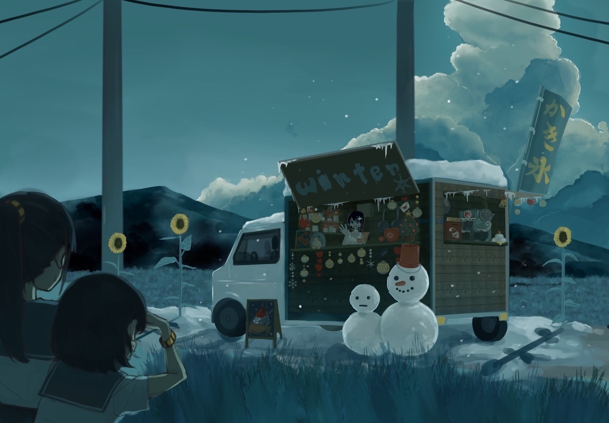 世界観のある歌みたやMV用イラスト描きます キャラと背景で世界観を彩り、動画や配信を華やかにします イメージ7