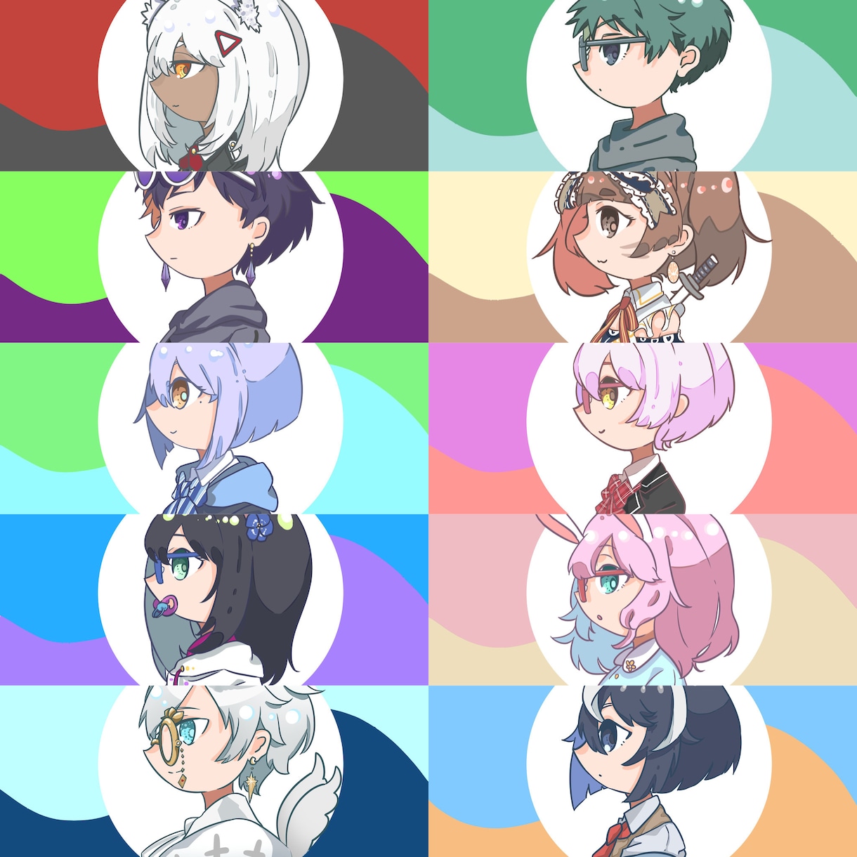 イラスト(SNS)制作します ！名刺やヘッダーなどもご相談ください！！二次創作◎！！ イメージ3