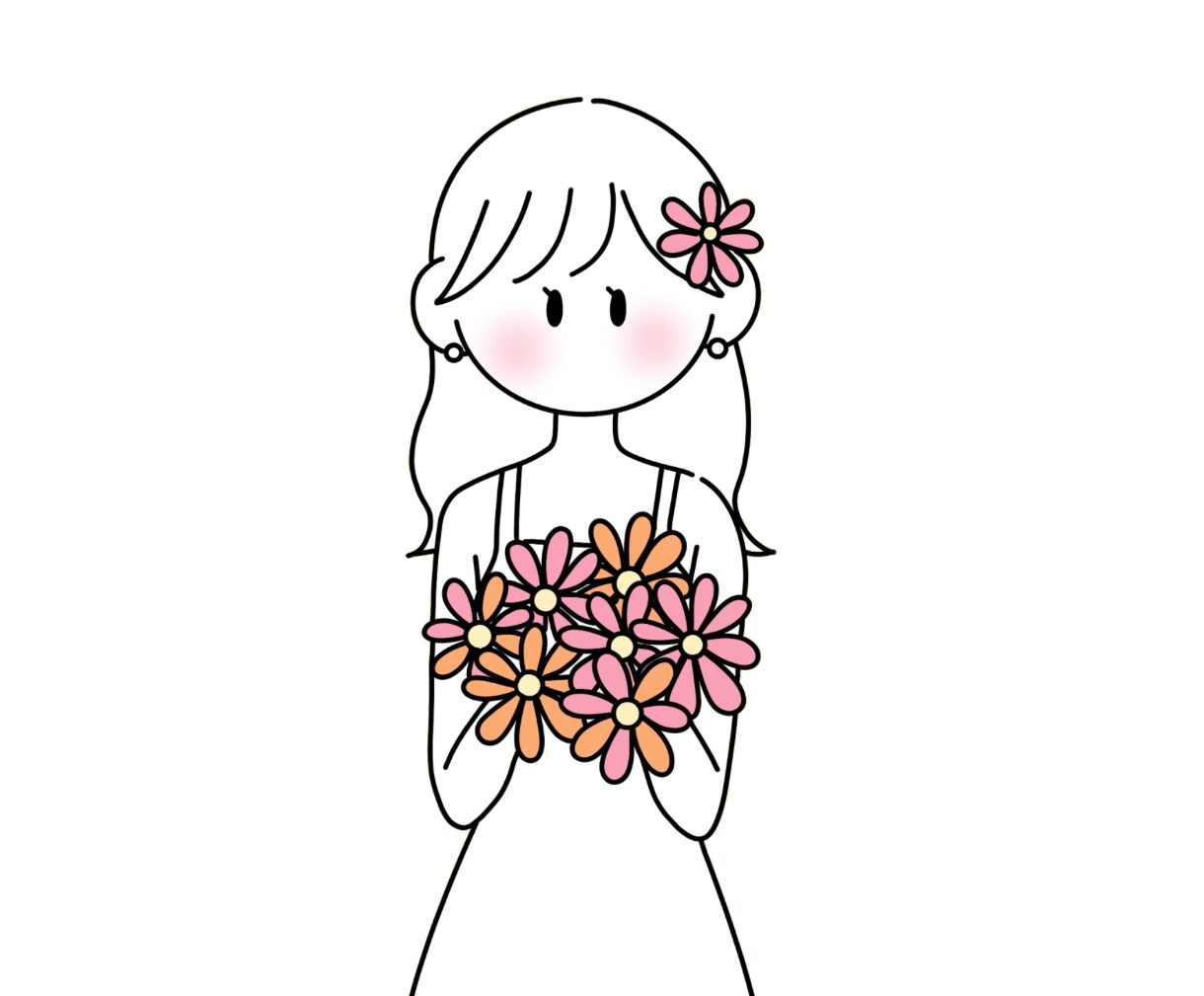 淡色シンプルイラスト描きます シュール・余白・淡色で可愛い|丁寧なヒアリング |低価格 イメージ5