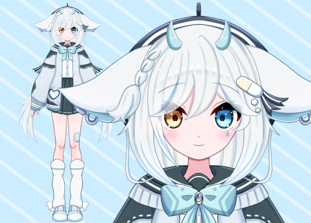 V体のキャラデザからモデリングまで一括制作します 実績作りのため、先着2名様限定！特別価格！！ イメージ5