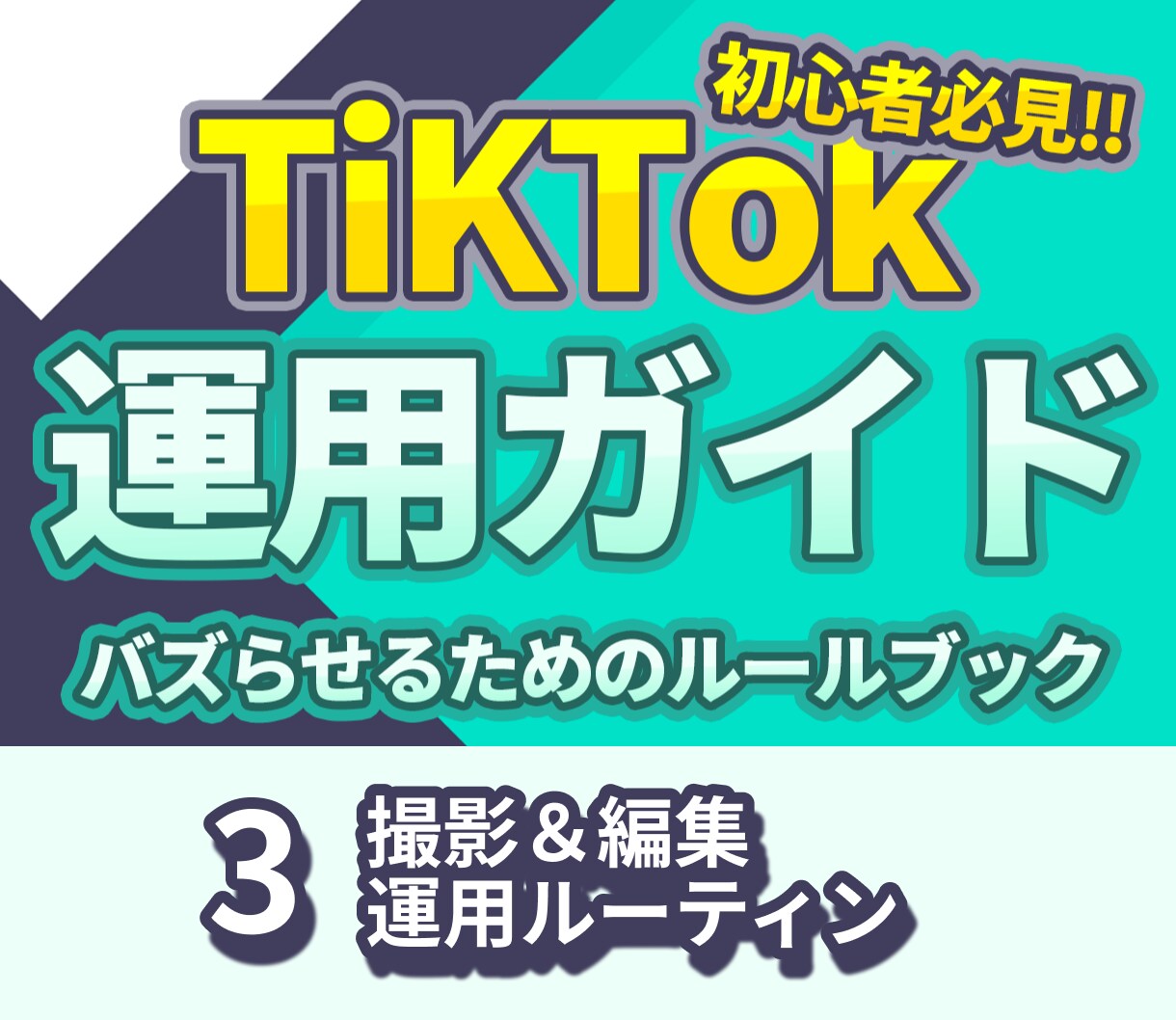 TikTokで伸びやすい動画撮影・編集を解説します 上級者でも見落としがちな動画撮影・編集のノウハウが分かる！ イメージ1