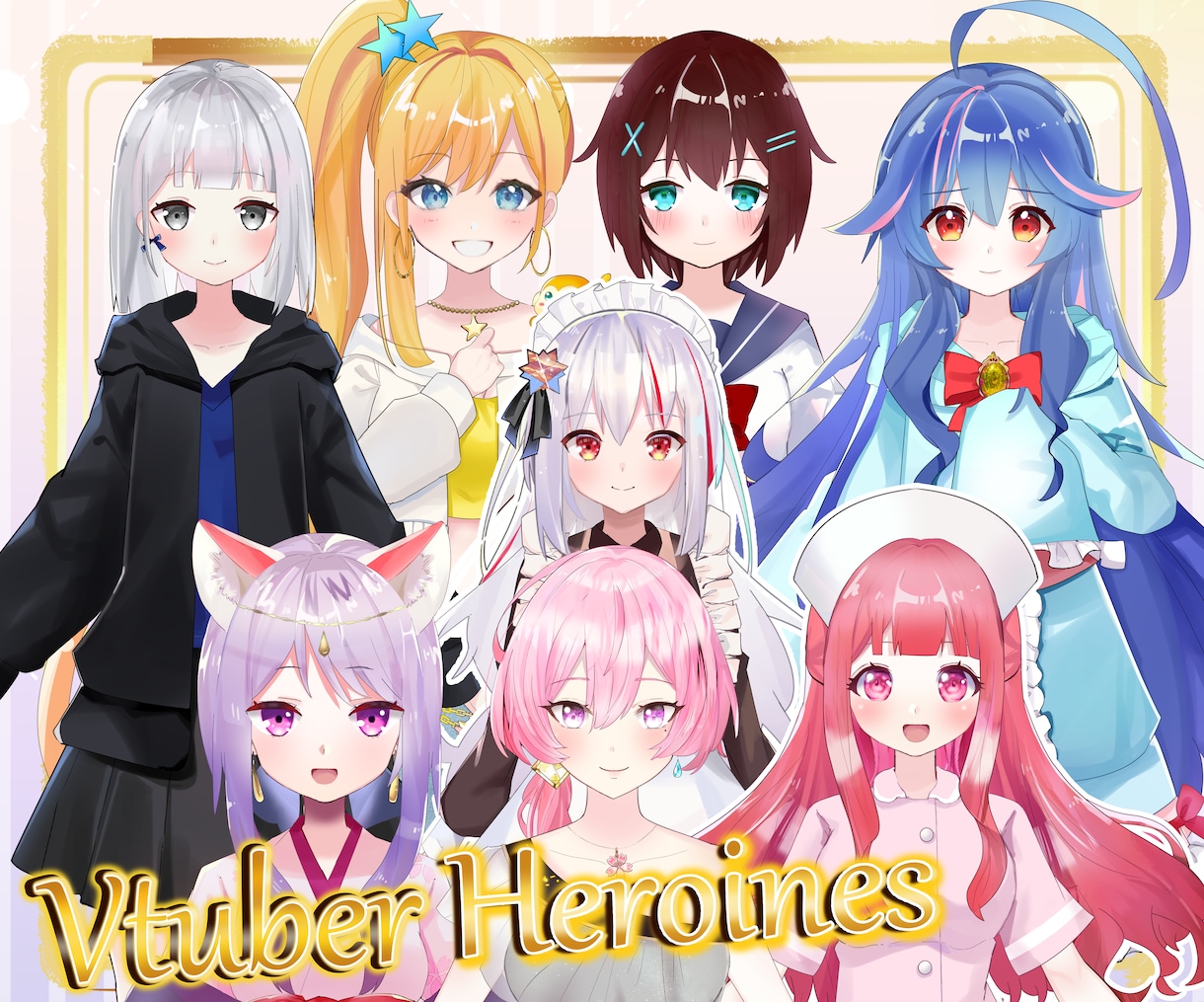 オール5評価！　無制限ラフで理想V制作します デビューまで完全サポート！著作権込で安心。 イメージ2
