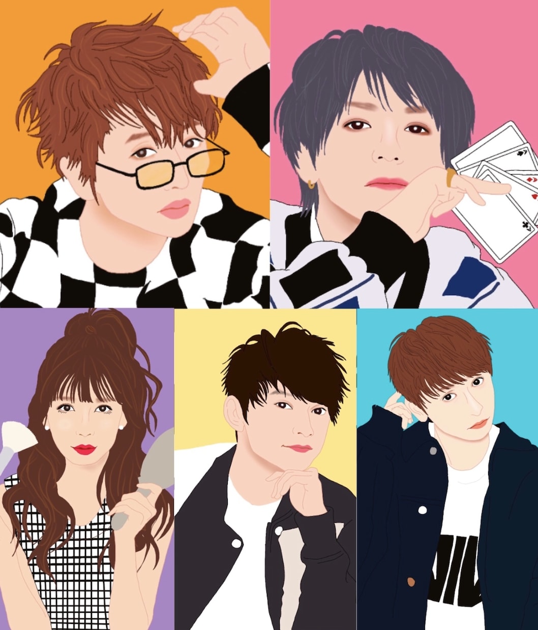 お写真そのまま可愛く、美しく似顔絵描きます ネットプリント・アルバム・プレゼントにも✧ イメージ6