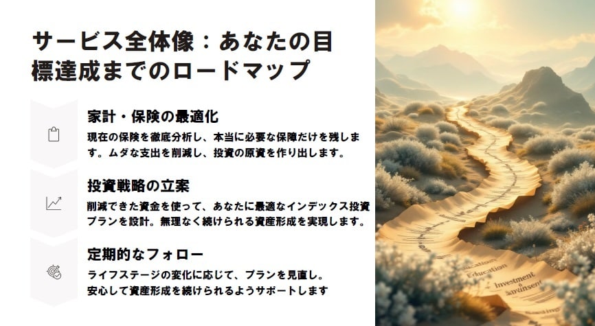 保険料払い過ぎていませんか？保険見直しを手伝います 寄り添い型FPがあなたに合ったベストな資産運用をご提案します イメージ7