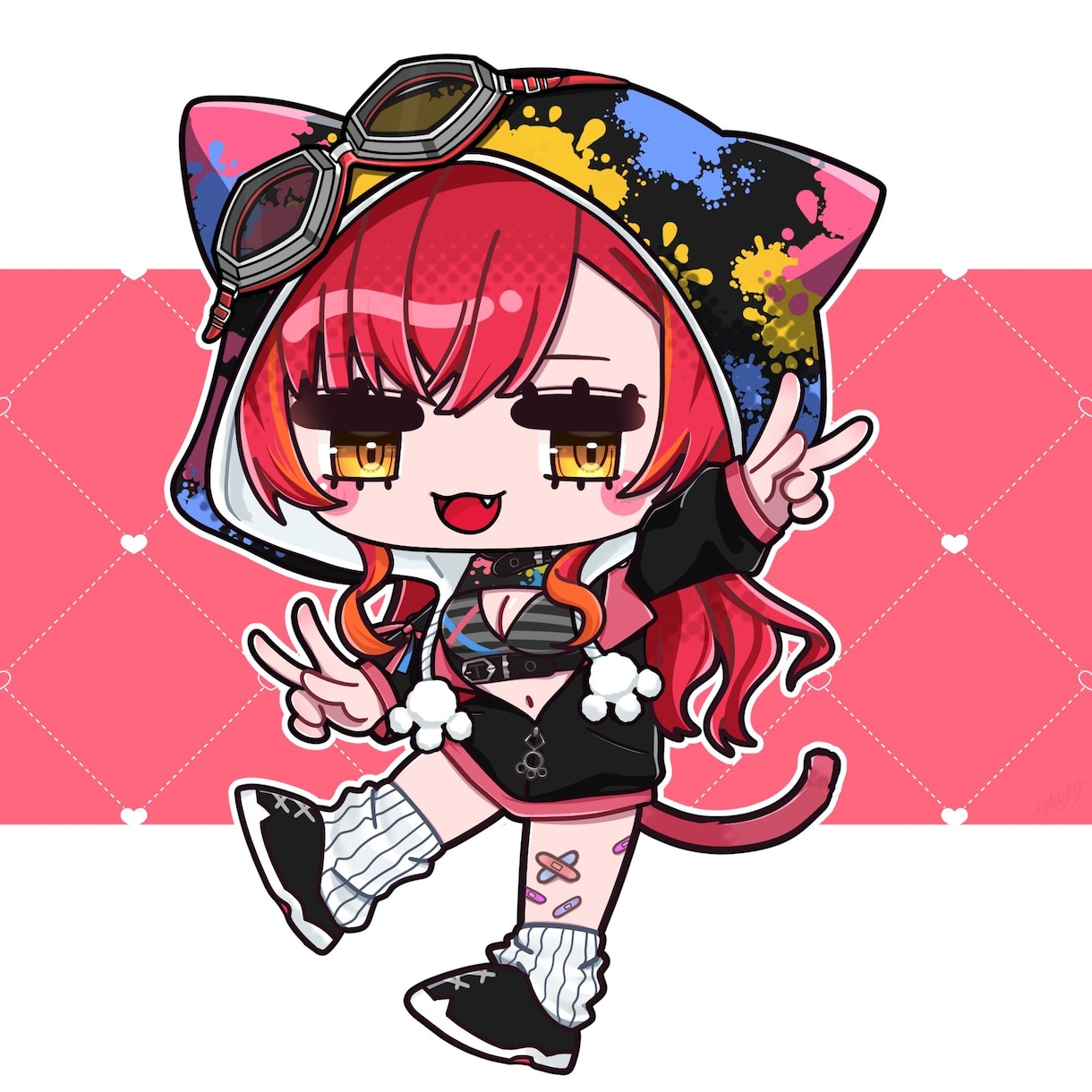 ポップで可愛いミニキャライラスト描きます 商用利用可！グッズ/配信用/SNS用などに！ イメージ9