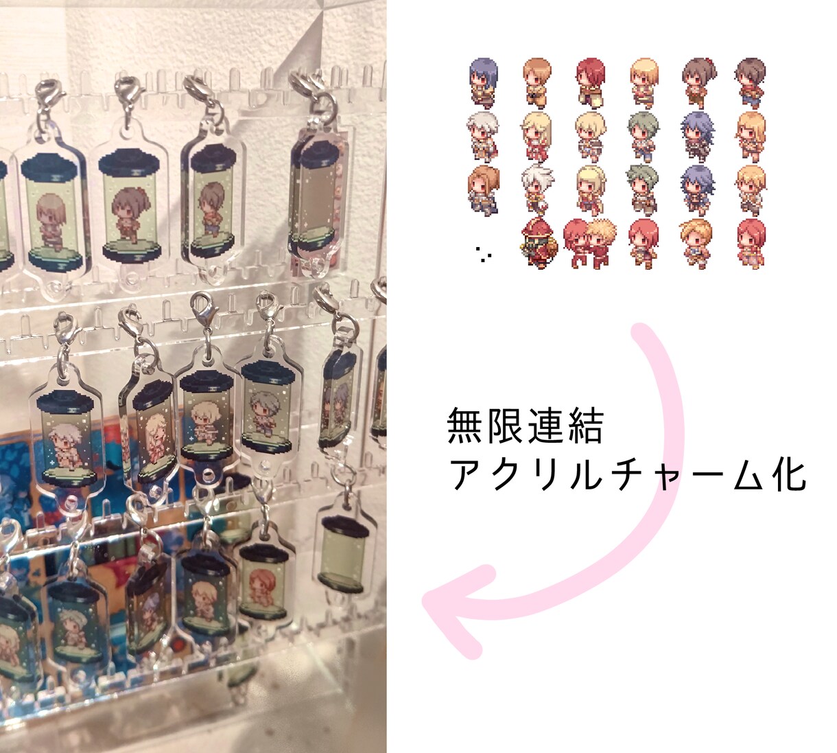 ドット絵（クオータービュー・キャラチップ）描きます ピクスク用アバターに、ゲームに、アイコンに。 イメージ8