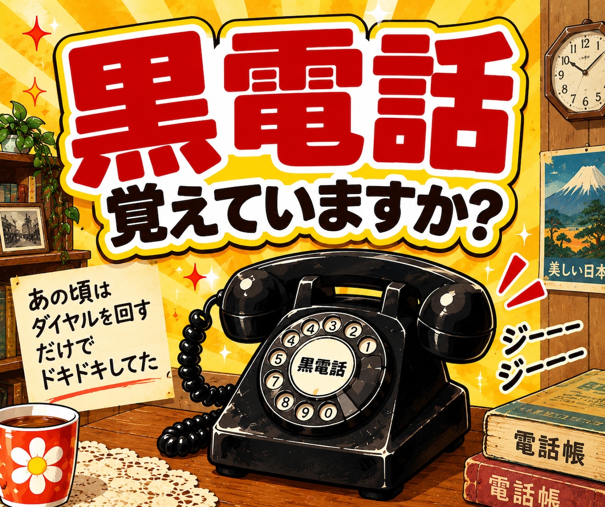 懐かしい昭和トーク★電話で楽しく思い出お話しします あの頃を思い出しながら「あった！あった！」で盛り上がろう♪ イメージ2