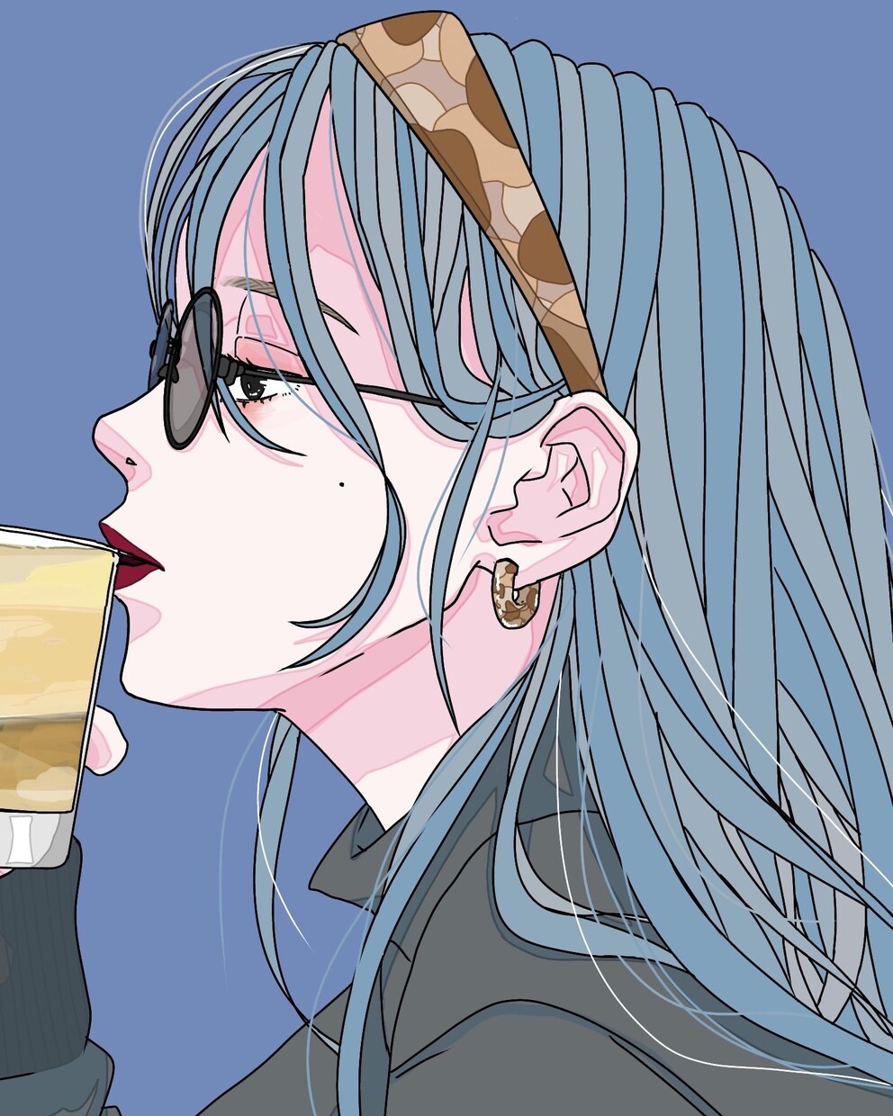 SNS用のアイコンなどにも使えるイラストを描きます おしゃれで可愛い自分だけのアイコン、イラストを探してる方へ！ イメージ5