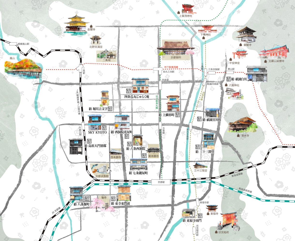 パース・俯瞰の手書きイラストマップ作成します 立体的な地図で一目瞭然！分かりやすさを優先して作成します イメージ5