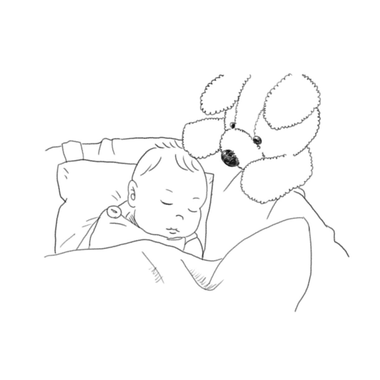 大好きな人との写真から線画イラスト作成します あたたかく柔らかなイラストで思い出の1枚をより大切なものへ イメージ7