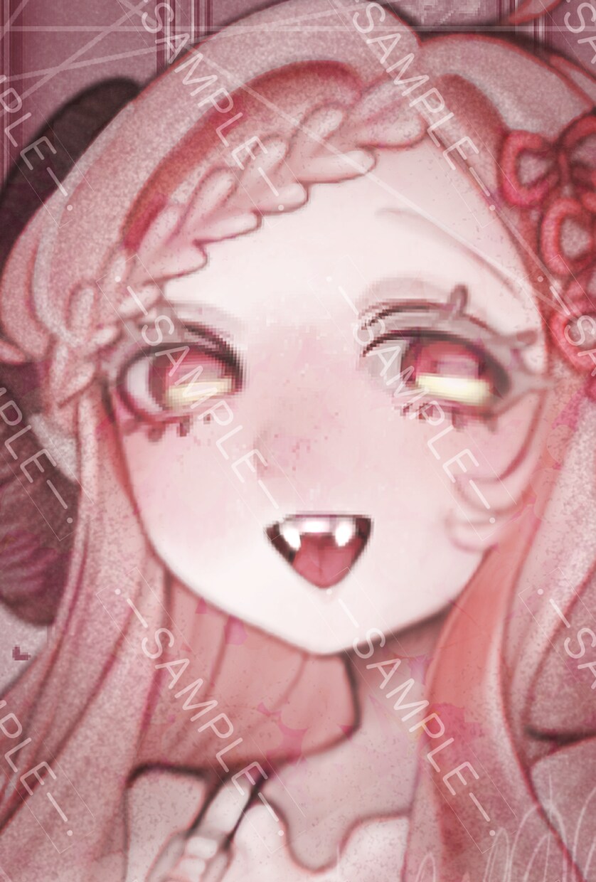 顔アップの1枚絵を描きます インパクト大の1枚絵です！（二次配布、加工可） イメージ3
