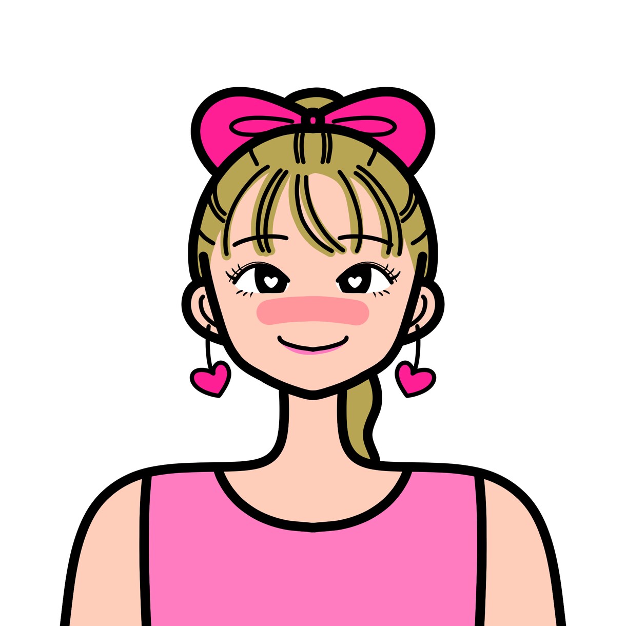 パッと目を引くポップなイラストを描きます 商用利用OK♡オシャレで可愛いアイコンに♡ イメージ1