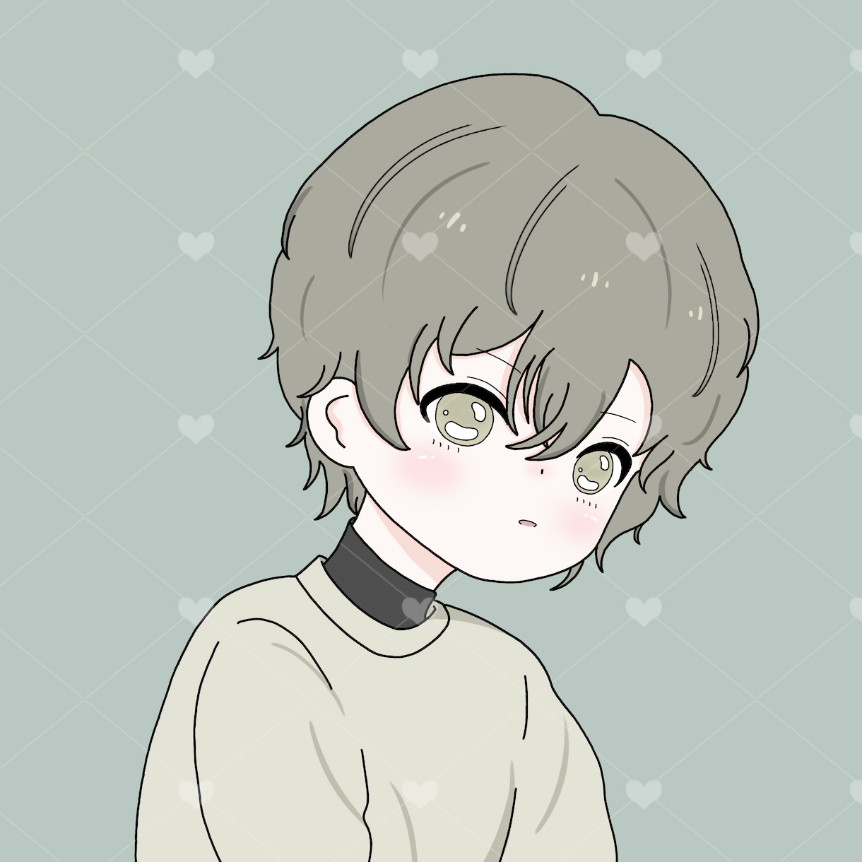 SNSアイコンに使えるイラスト描きます 髪型、髪色、目の色、あなた好みの子を描きます！ イメージ3