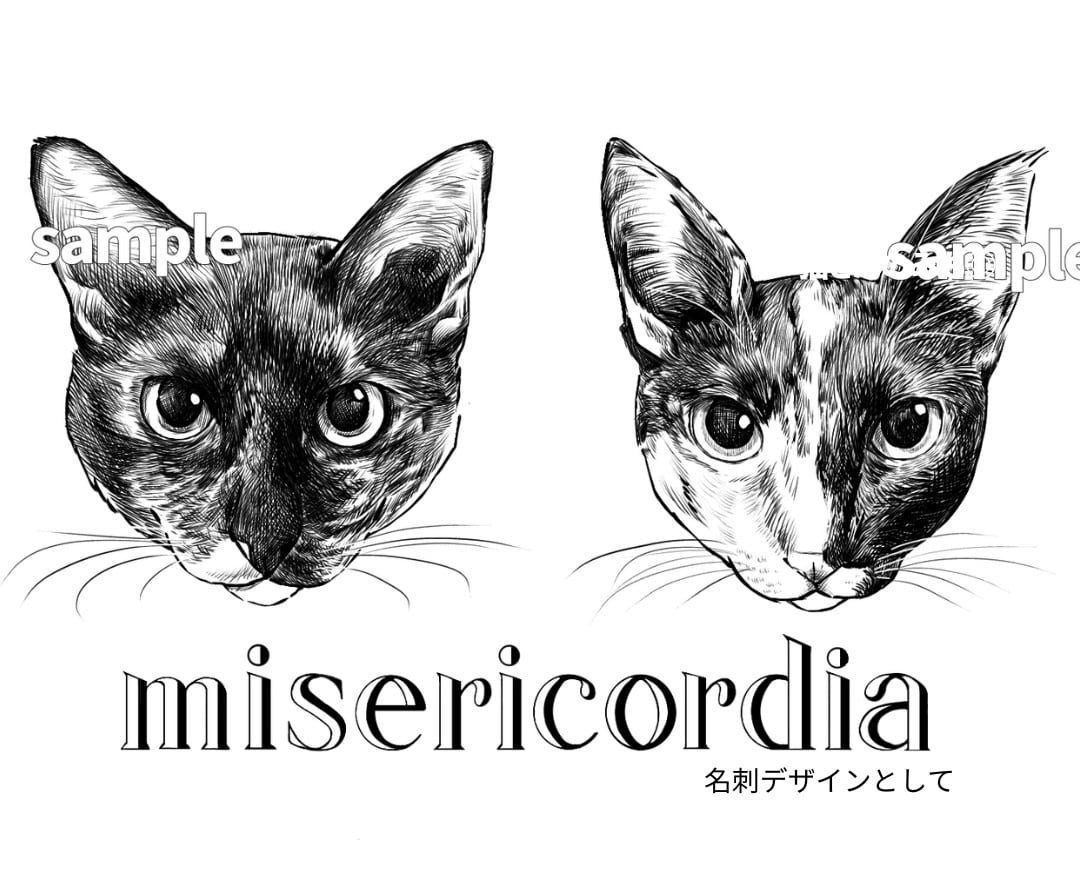 おしゃれで印象的！猫や動物のモノクロ線画描きます 商用OK！パッケージデザイン、ロゴマーク、グッズや挿絵にも イメージ6