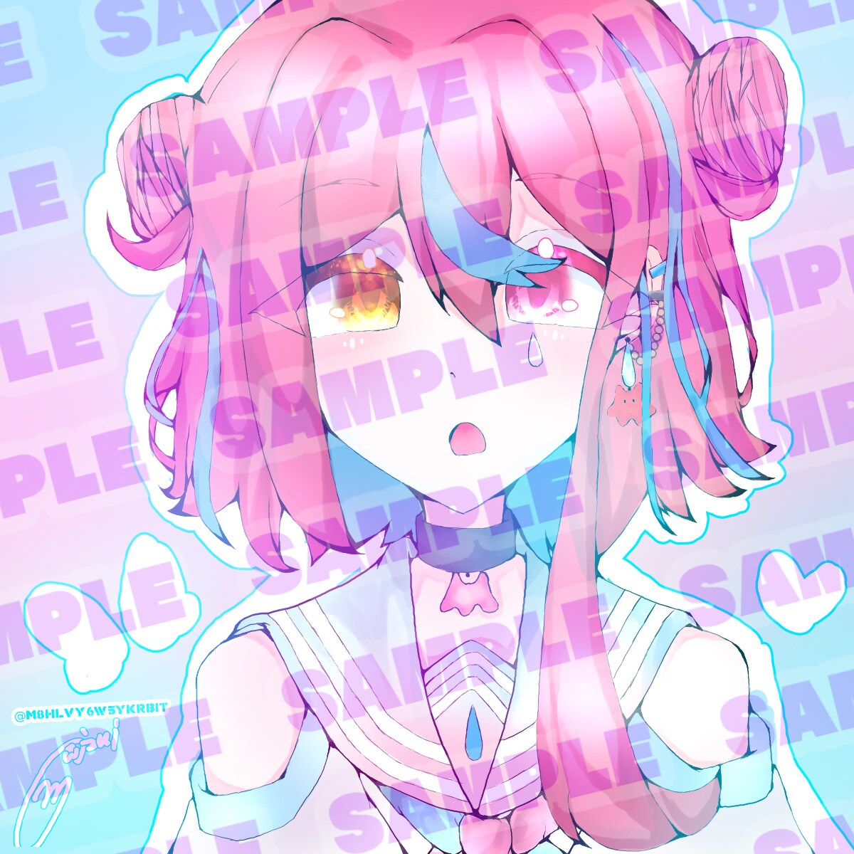 女の子のイラスト描きます SNSアイコン/サムネ/ベッターなど描きます。 イメージ3