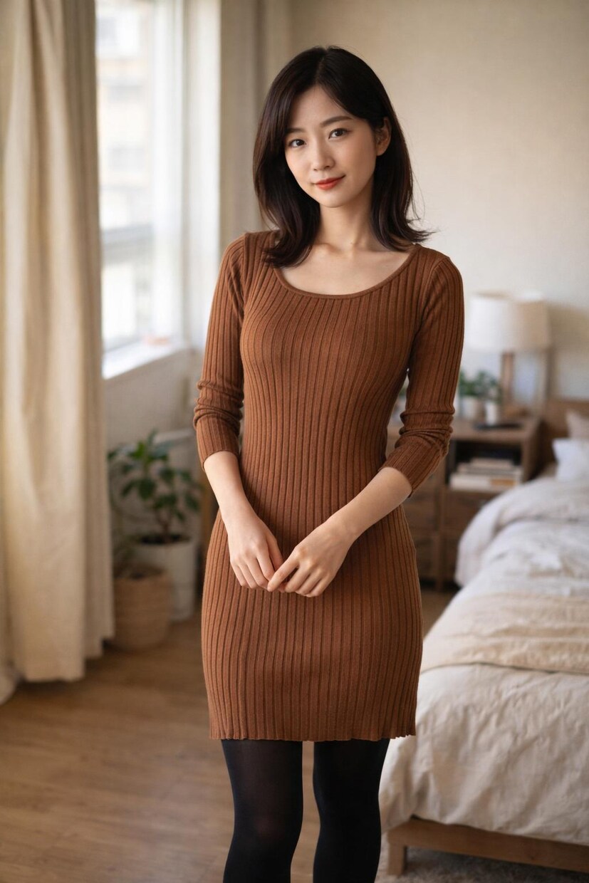 商品の画像を送って貰い人物が来ている画像を作ります 個人販売向けの着用イメージをAIで作成 イメージ2