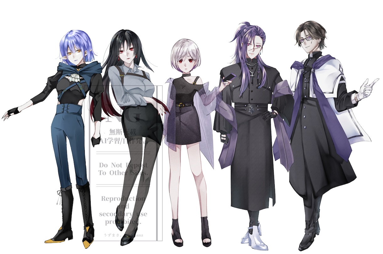 立ち絵制作承ります 企業様からのご依頼経験有◎ 立ち絵制作 イメージ1