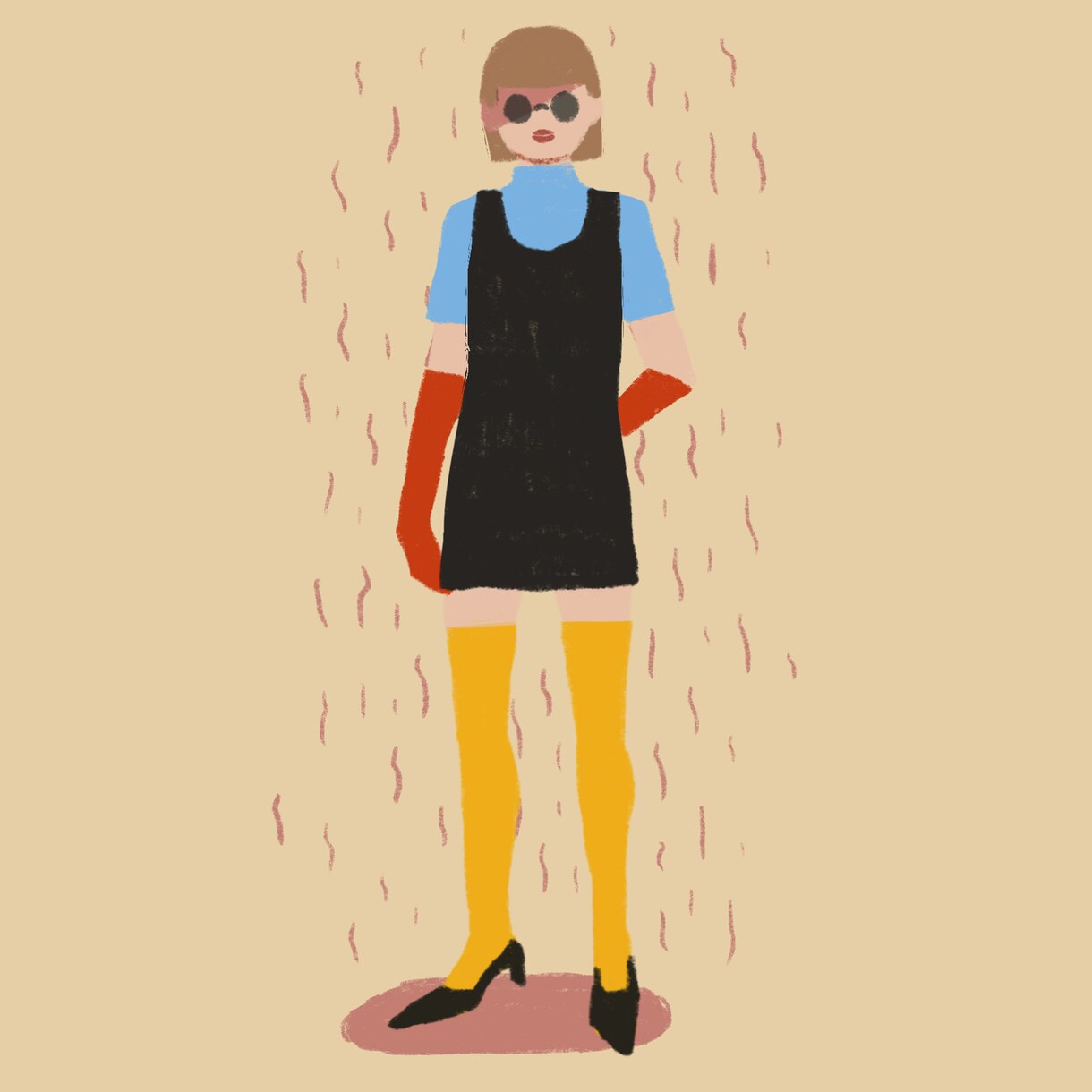 Instagramで使えるおしゃれ女子を描きます 美容系やファッションに特化し映える色彩のイラストを提供します イメージ4