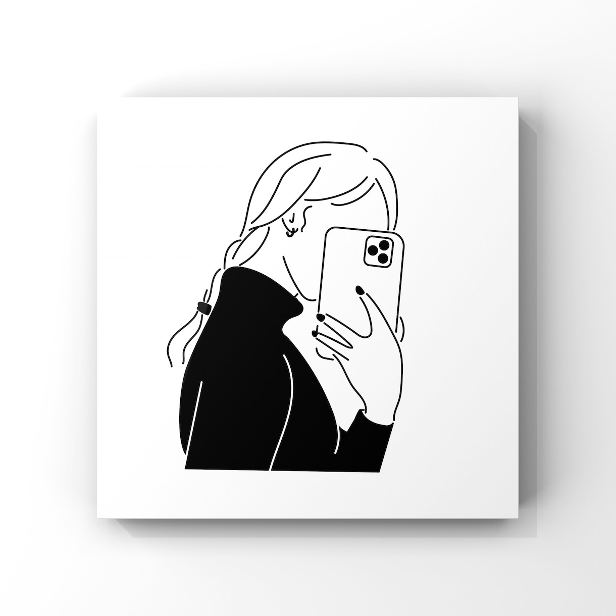 おしゃれでシンプルな線画アイコン作成します X、インスタ、ブログ等のSNSアイコン、名刺などにおすすめ イメージ3