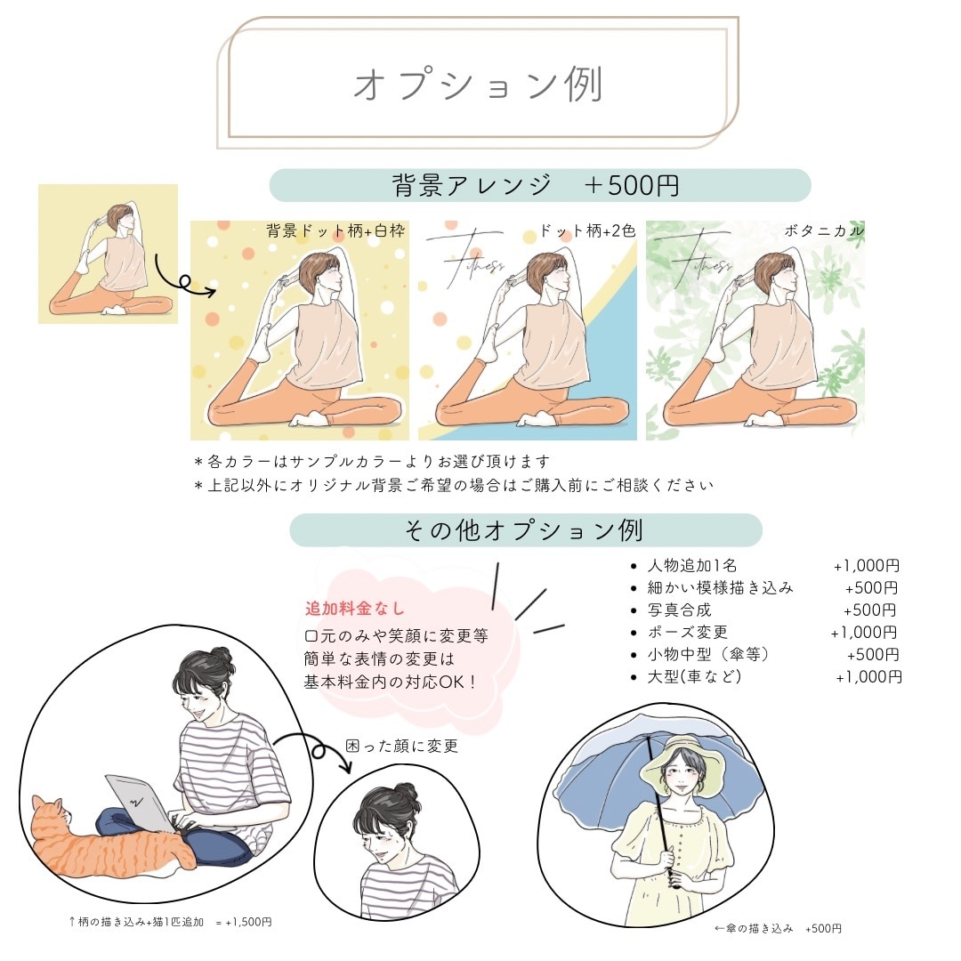 商用◎表情変更無料！ かわいい線画アイコン描きます 清涼感ある似顔絵イラスト◼︎名刺やショップカードにおすすめ！ イメージ10