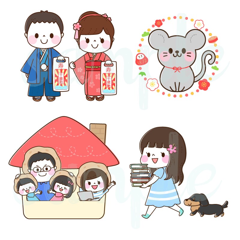シンプルかわいいイラストお描きします SNSのアイコンやweb素材など、お気軽にご相談ください＾＾ イメージ5