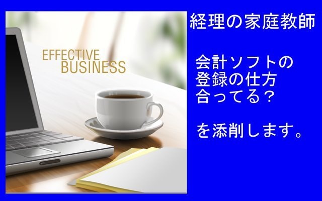 会計ソフトの登録の仕方合ってる？　を添削します 経理の家庭教師が懇切丁寧に教えます！ イメージ1
