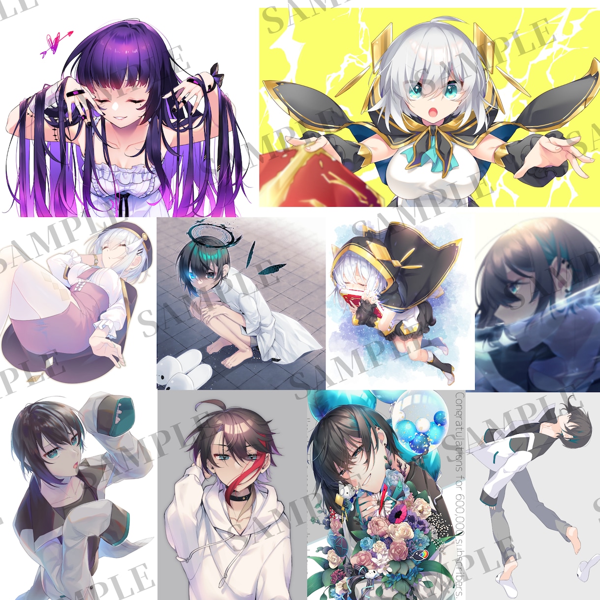 オリジナルキャラの立ち絵、キービジュアル描きます 理想のキャラを一緒につくりあげませんか？ イメージ10