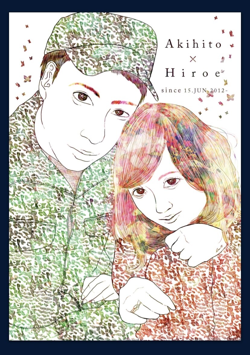 結婚式など、デジタル画像でイラストを描きます 入り口を華やかに彩るウェルカムボードのお手伝いをします イメージ6