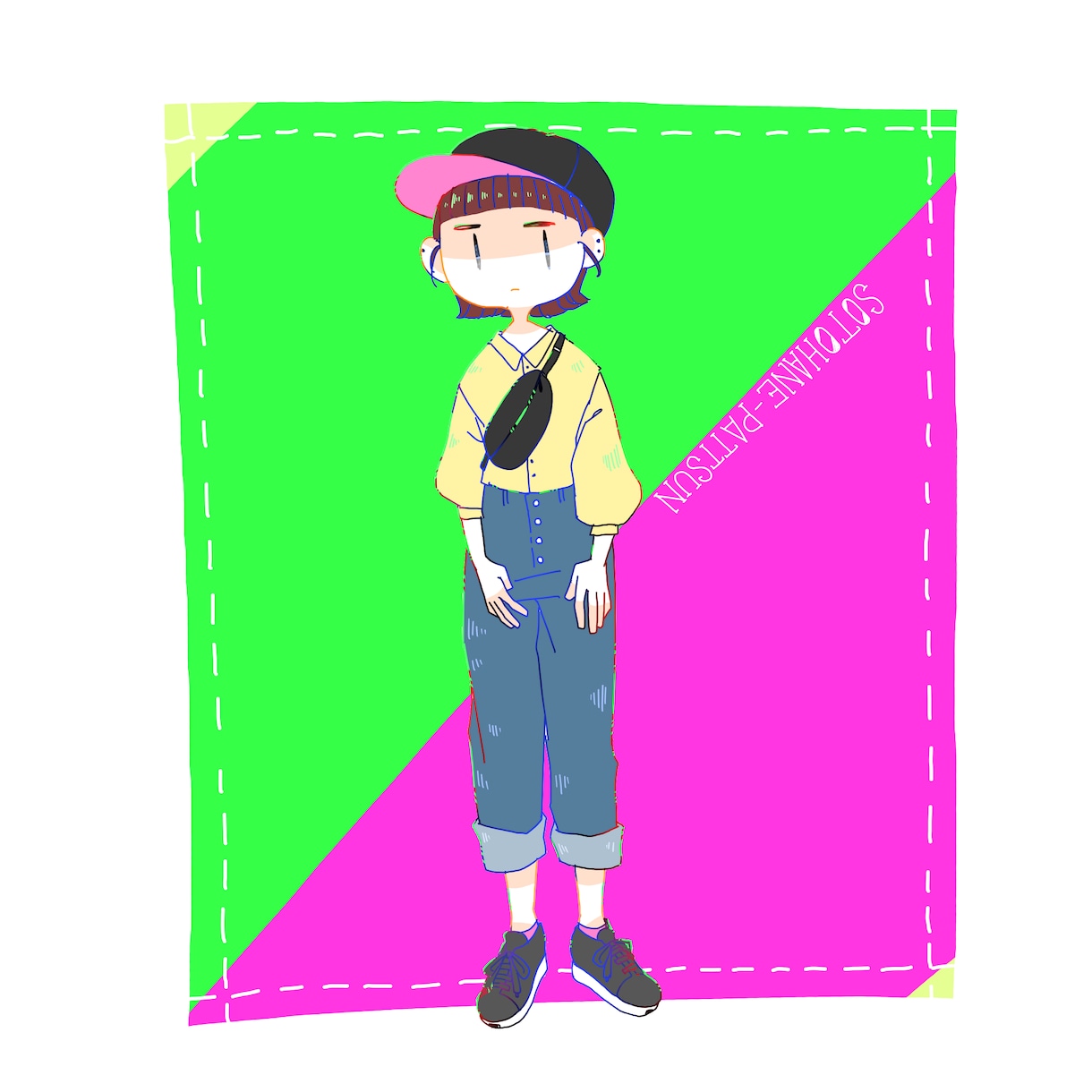 似顔絵OK！オシャレな全身イラスト作成します 似顔絵OK★服装指定★全身イラスト★SNSアイコン等に イメージ3