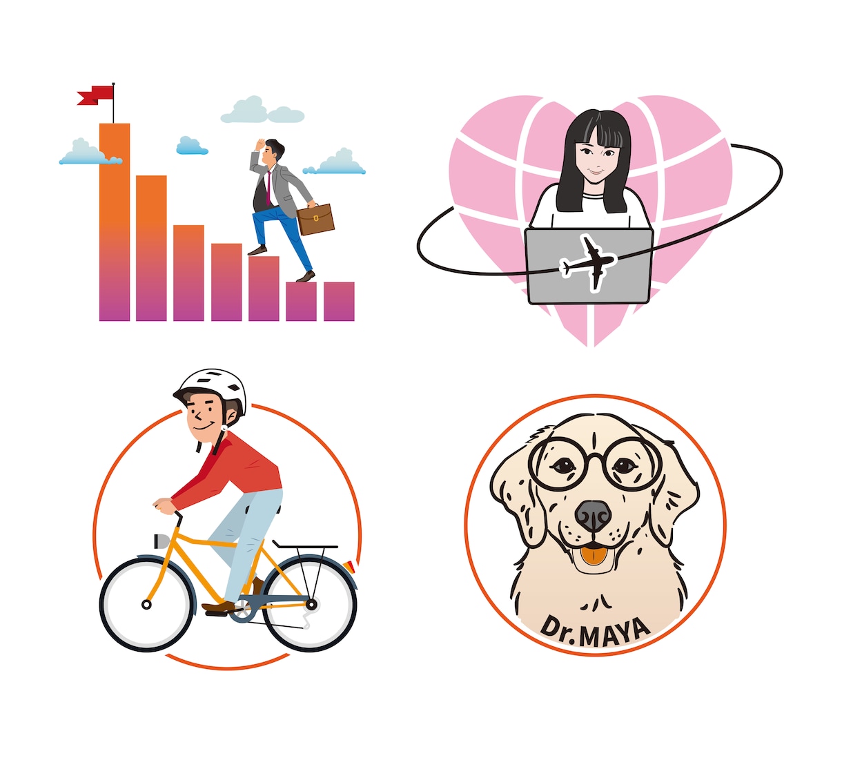 アイコン、ピクトグラム等のイラスト素材お作りします 印刷物、WEBデザインに必要なデザイン素材を承ります。 イメージ4