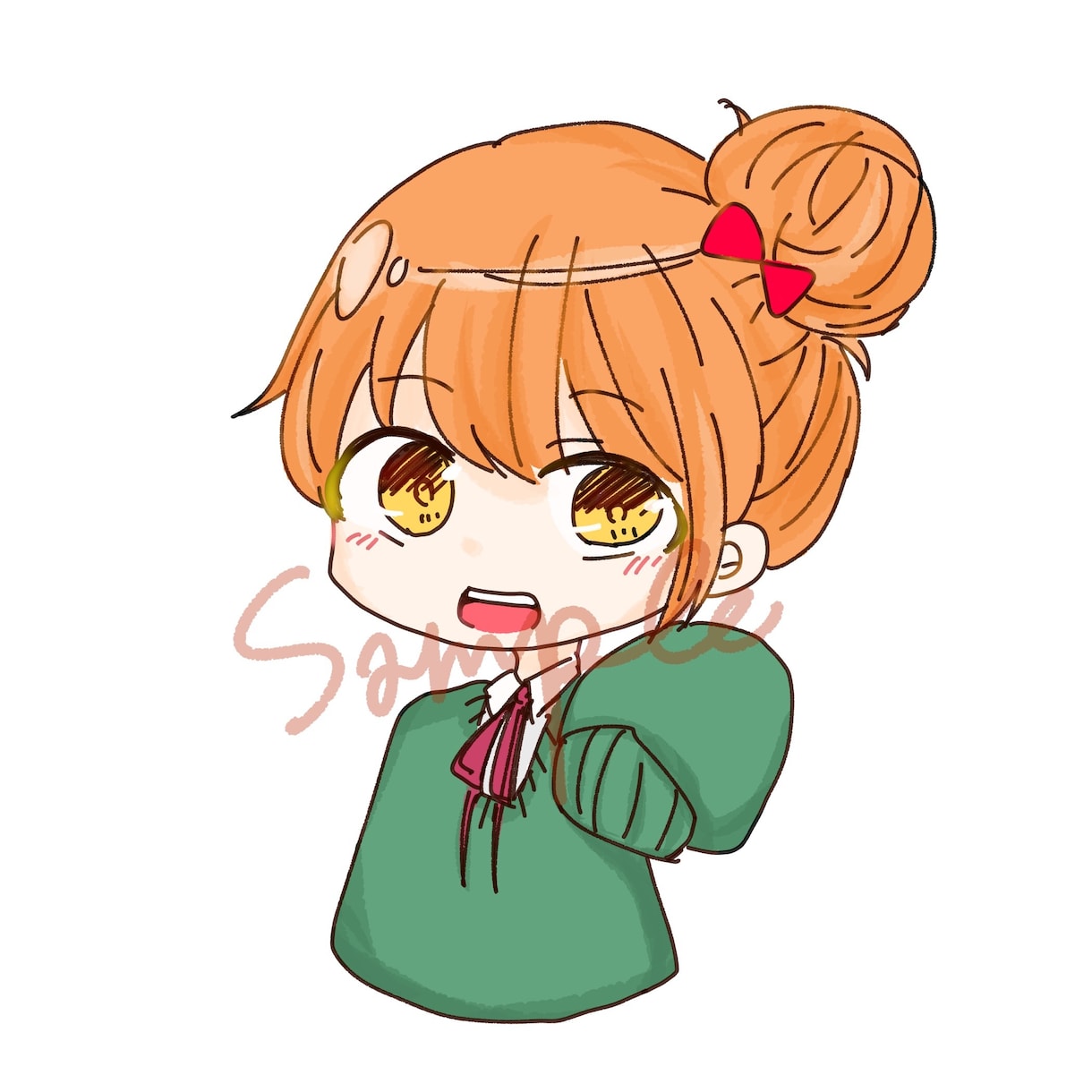 SNS用のアイコン描きます ちびキャラタイプのイラスト専用 イメージ3