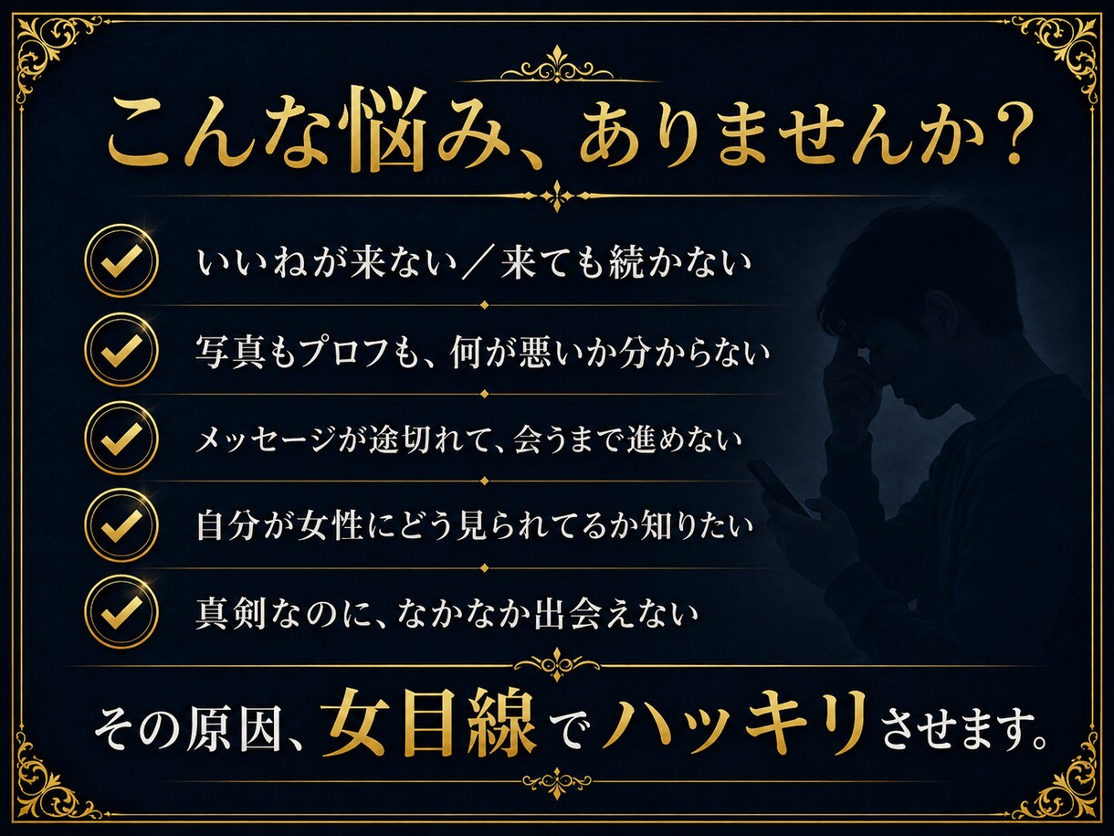 アプリで選ばれ選んだ女が総合診断します アプリで上位→結婚した女が写真もプロフもLINEも本音で診断 イメージ3