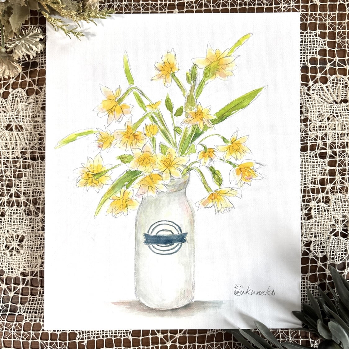透明水彩で優しい花の絵を描きます 〜オーダーメイドの水彩画を、ご自宅やプレゼント用に〜 イメージ3