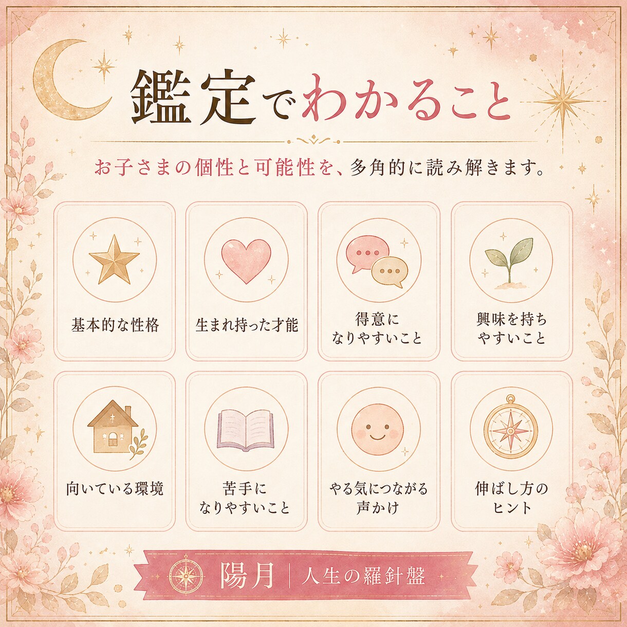 お子さまの性格・才能と伸ばし方を占いますます 個性・強み・声かけ・向いている環境をやさしく鑑定 イメージ5